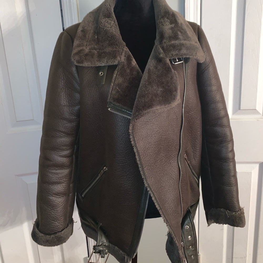 Zara green coat